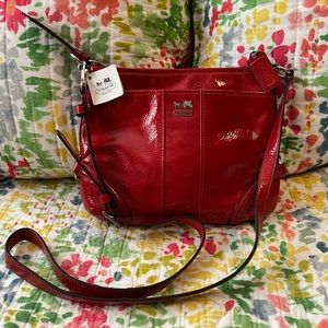 Red Coach Crossbody NWT